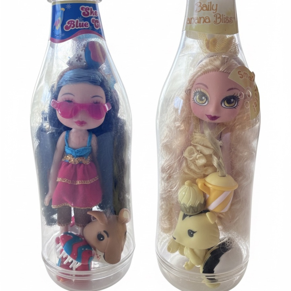 MGA Yummi Land Soda Pop Girls Dolls-Sherry Blue Cherry Baily Banana Bliss Lot